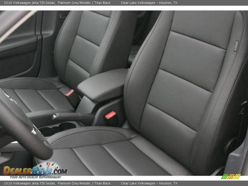 2010 Volkswagen Jetta TDI Sedan Platinum Grey Metallic / Titan Black Photo #6