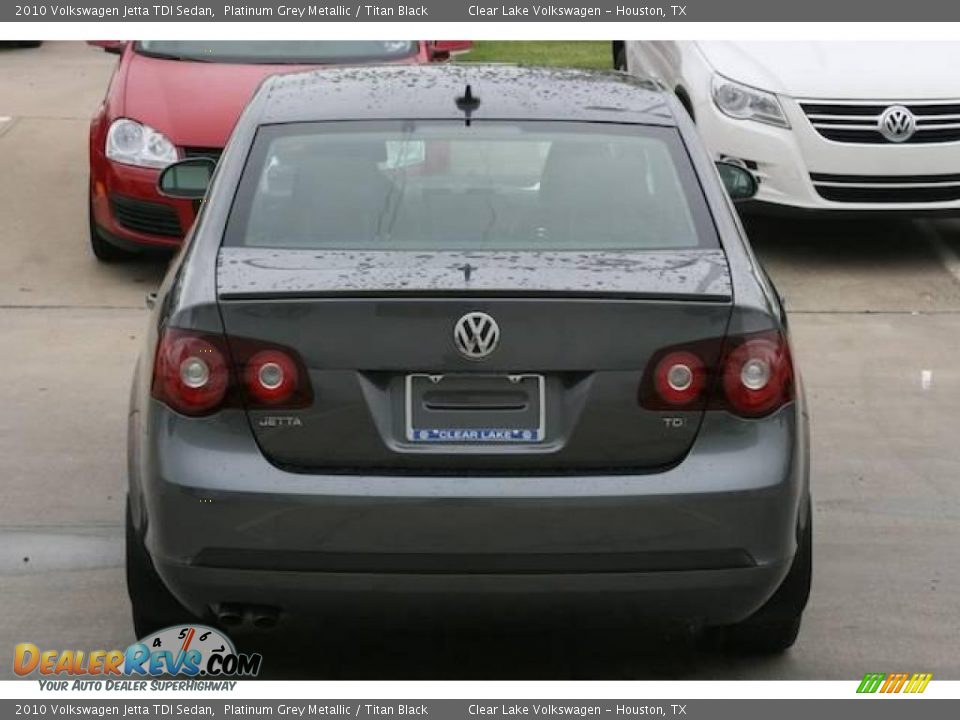 2010 Volkswagen Jetta TDI Sedan Platinum Grey Metallic / Titan Black Photo #13