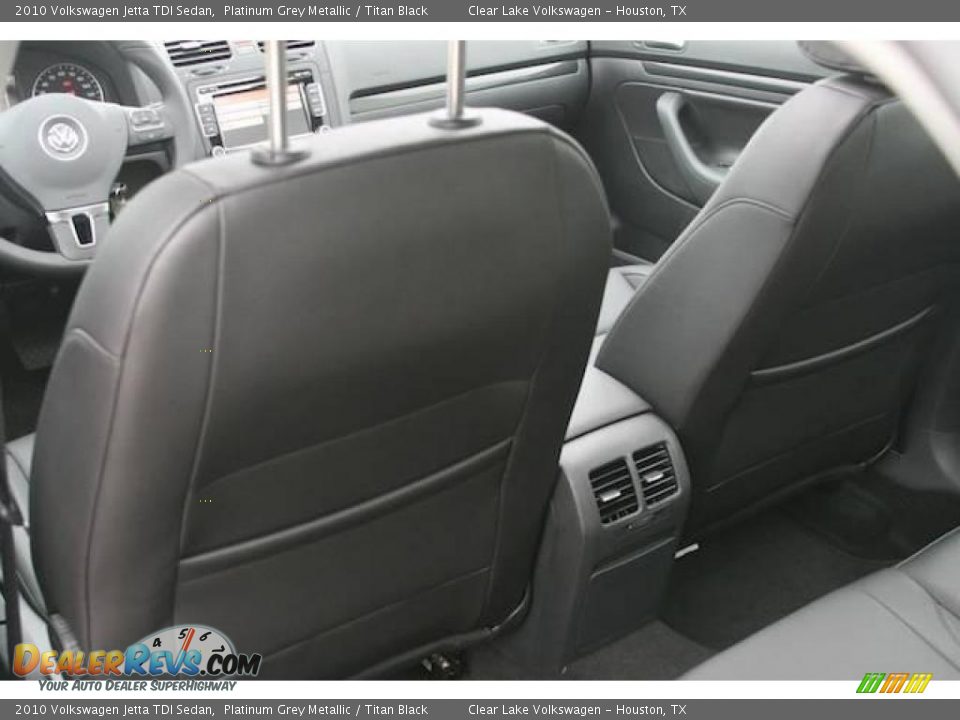 2010 Volkswagen Jetta TDI Sedan Platinum Grey Metallic / Titan Black Photo #14