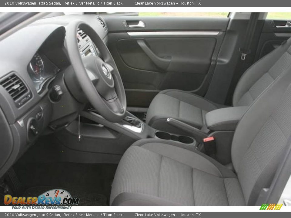 2010 Volkswagen Jetta S Sedan Reflex Silver Metallic / Titan Black Photo #4
