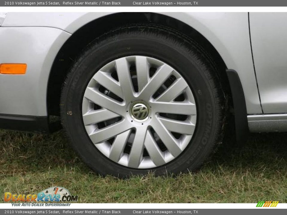 2010 Volkswagen Jetta S Sedan Reflex Silver Metallic / Titan Black Photo #8