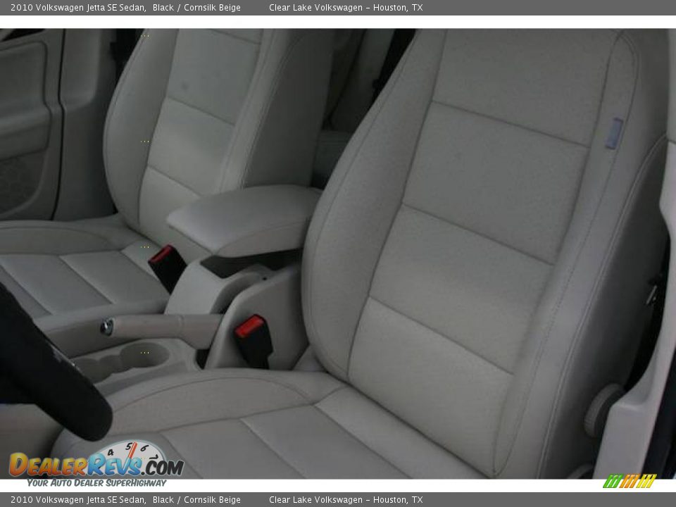 2010 Volkswagen Jetta SE Sedan Black / Cornsilk Beige Photo #6
