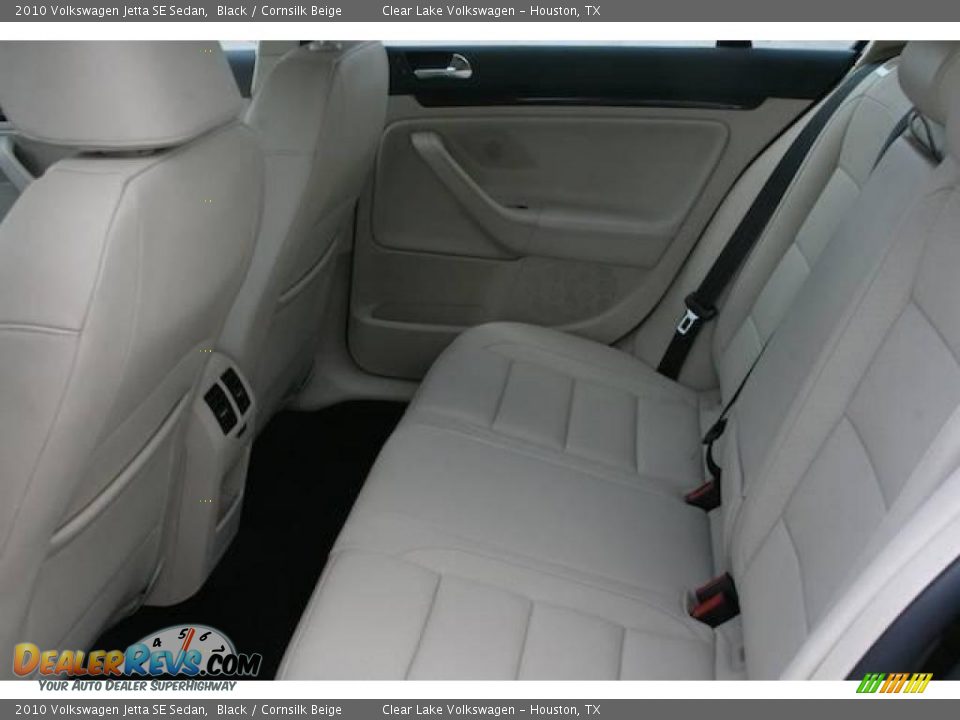 2010 Volkswagen Jetta SE Sedan Black / Cornsilk Beige Photo #7