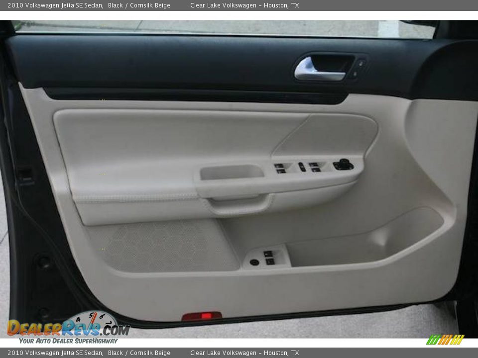 2010 Volkswagen Jetta SE Sedan Black / Cornsilk Beige Photo #13