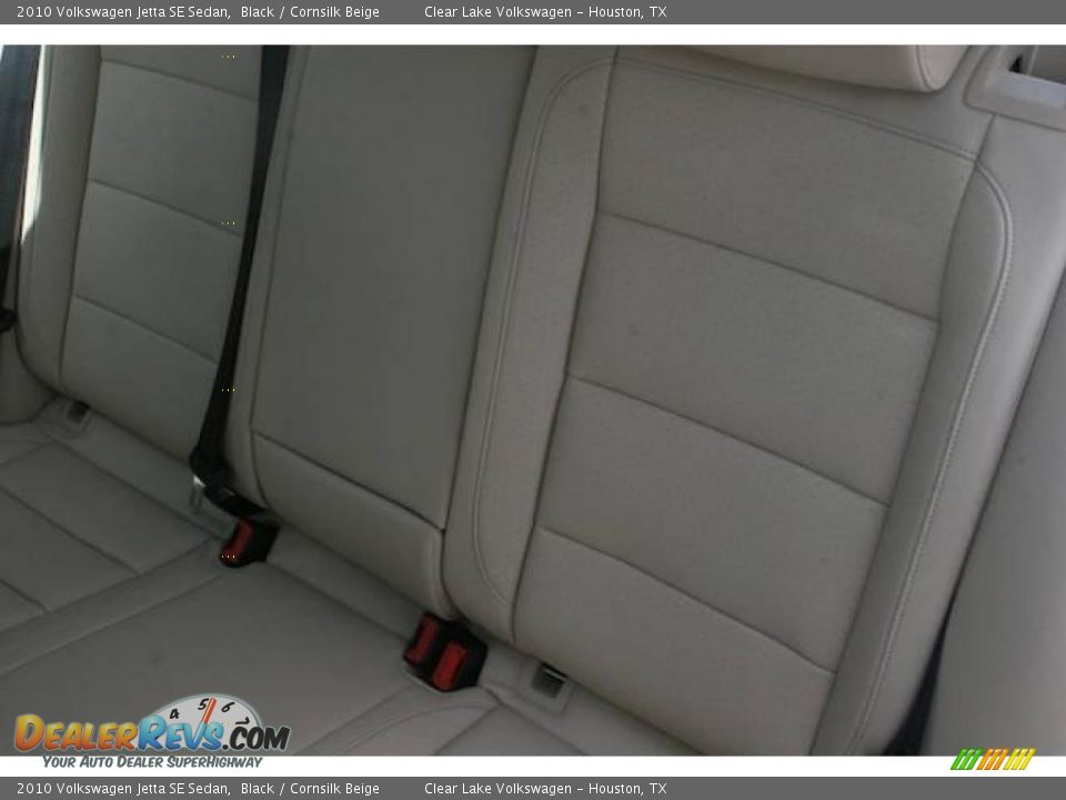2010 Volkswagen Jetta SE Sedan Black / Cornsilk Beige Photo #22