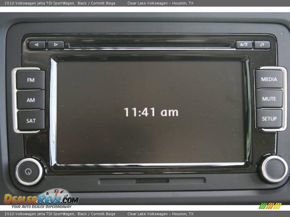 2010 Volkswagen Jetta TDI SportWagen Black / Cornsilk Beige Photo #9