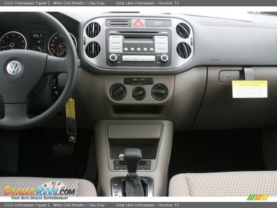 2010 Volkswagen Tiguan S White Gold Metallic / Clay Gray Photo #5