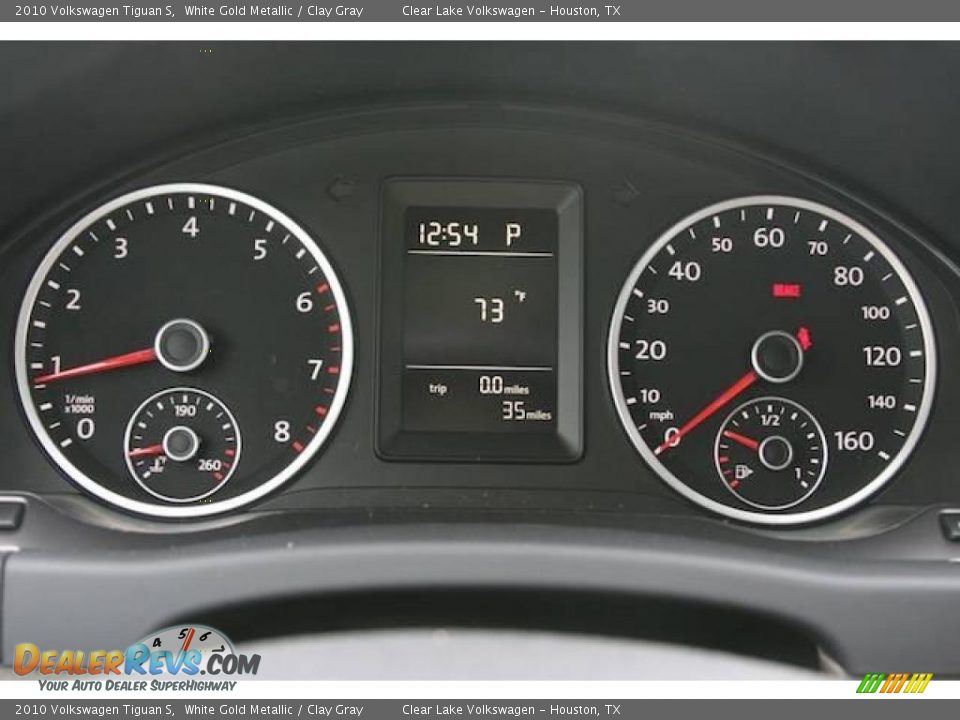 2010 Volkswagen Tiguan S White Gold Metallic / Clay Gray Photo #19