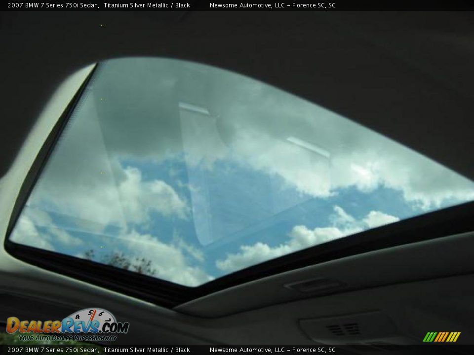 2007 BMW 7 Series 750i Sedan Titanium Silver Metallic / Black Photo #5