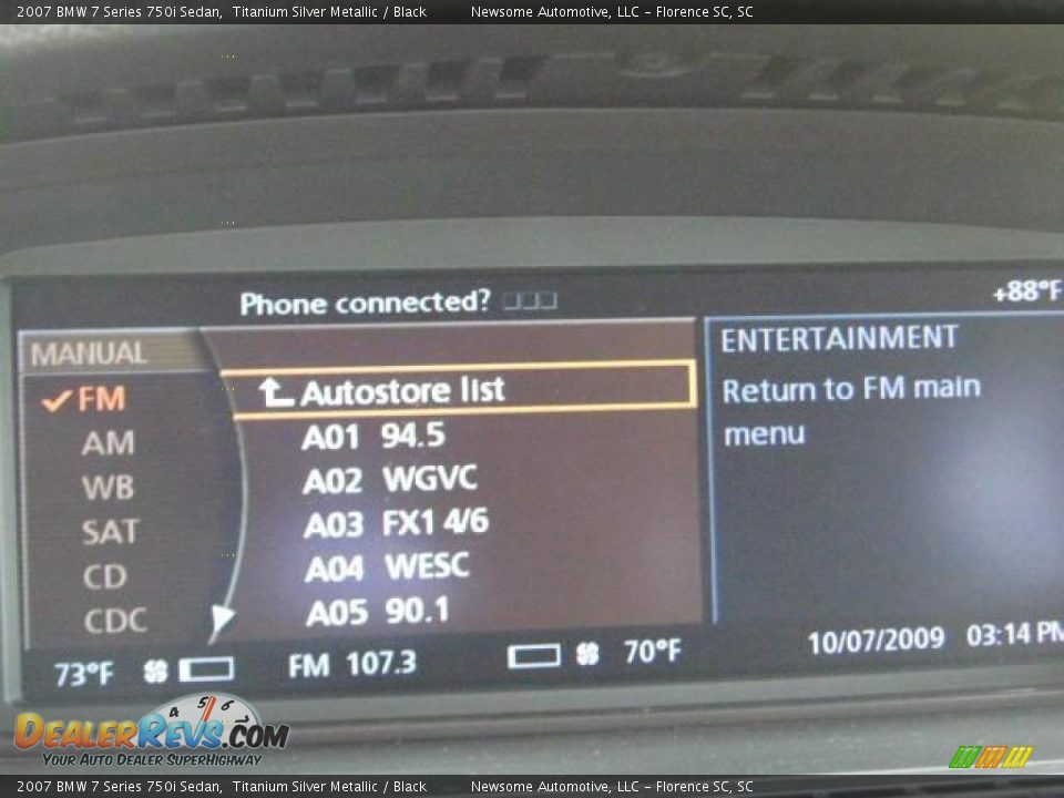 2007 BMW 7 Series 750i Sedan Titanium Silver Metallic / Black Photo #8