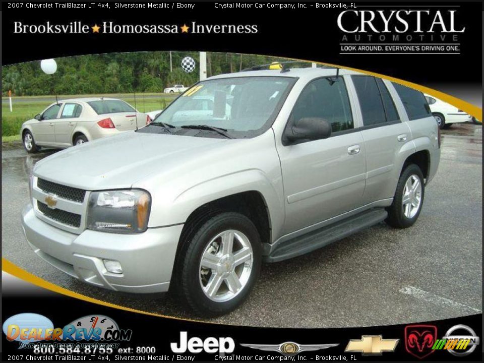 2007 Chevrolet TrailBlazer LT 4x4 Silverstone Metallic / Ebony Photo #1