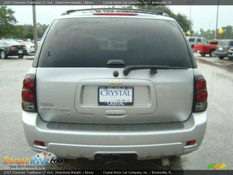 2007 Chevrolet TrailBlazer LT 4x4 Silverstone Metallic / Ebony Photo #8