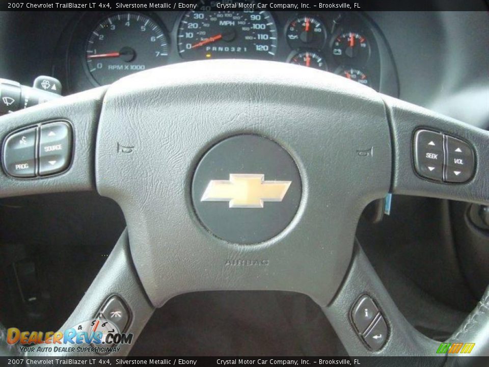 2007 Chevrolet TrailBlazer LT 4x4 Silverstone Metallic / Ebony Photo #21