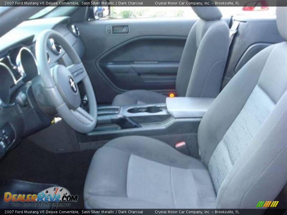 2007 Ford Mustang V6 Deluxe Convertible Satin Silver Metallic / Dark Charcoal Photo #4