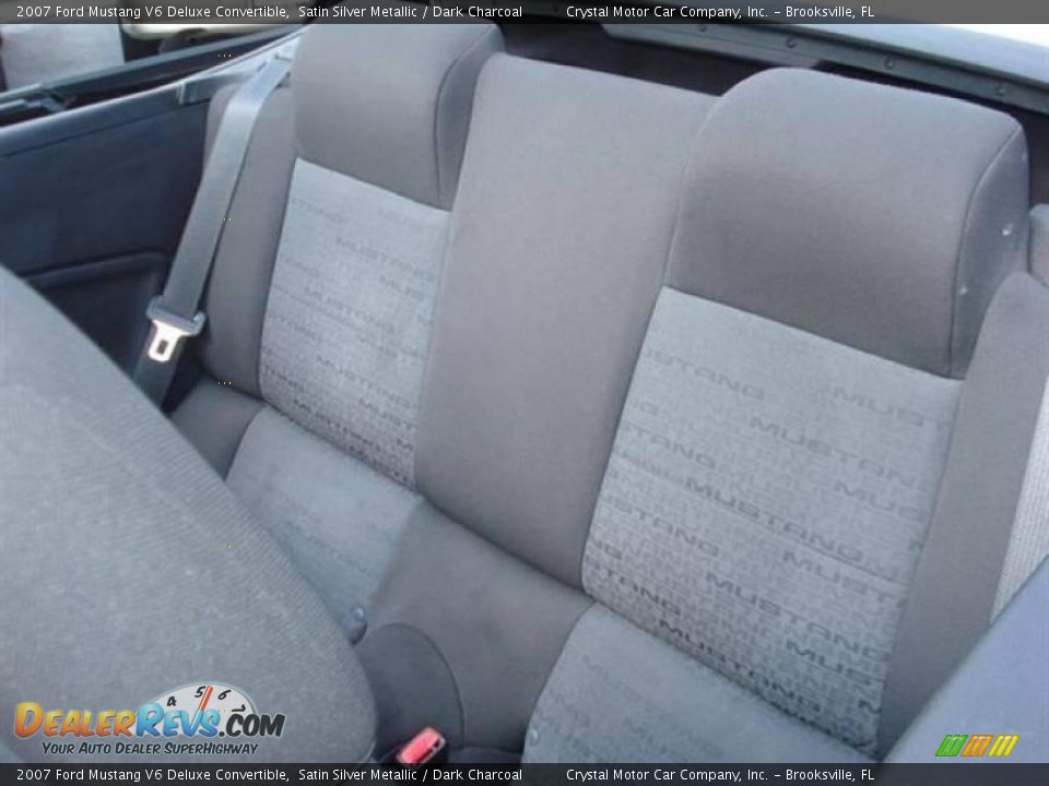 2007 Ford Mustang V6 Deluxe Convertible Satin Silver Metallic / Dark Charcoal Photo #5