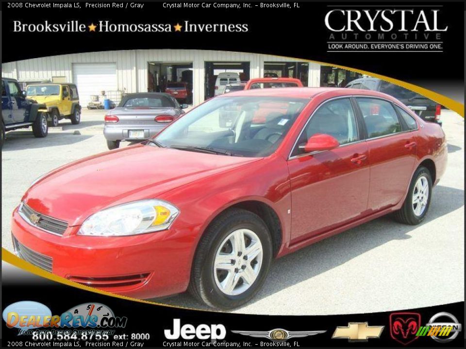 2008 Chevrolet Impala LS Precision Red / Gray Photo #1