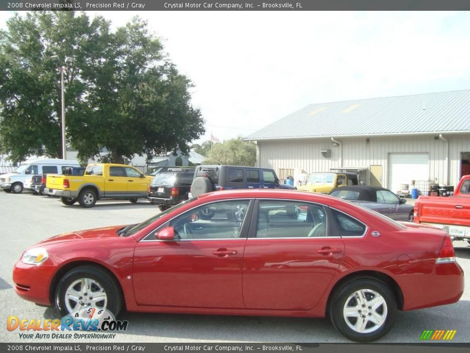 2008 Chevrolet Impala LS Precision Red / Gray Photo #2