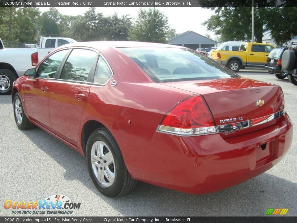 2008 Chevrolet Impala LS Precision Red / Gray Photo #3