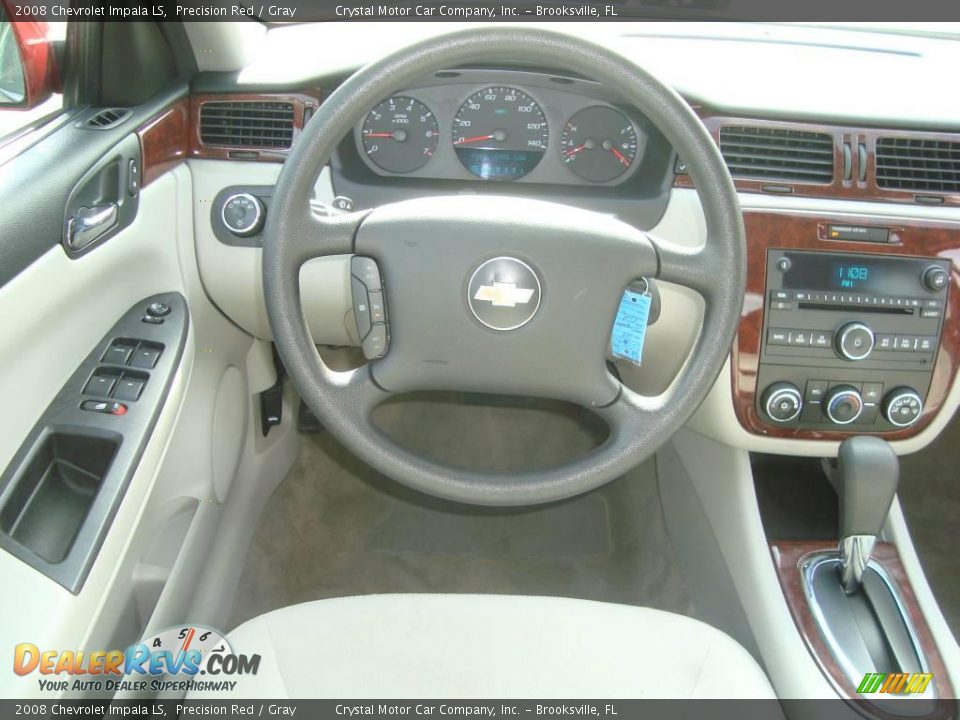 2008 Chevrolet Impala LS Precision Red / Gray Photo #6