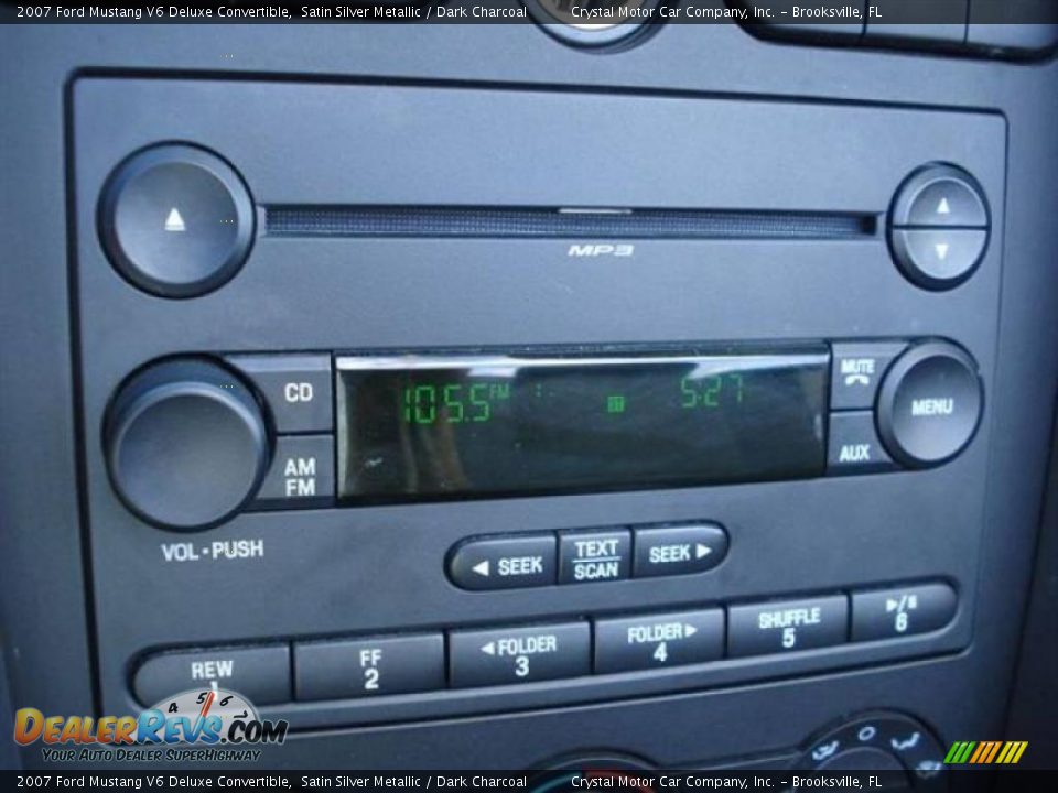 2007 Ford Mustang V6 Deluxe Convertible Satin Silver Metallic / Dark Charcoal Photo #18