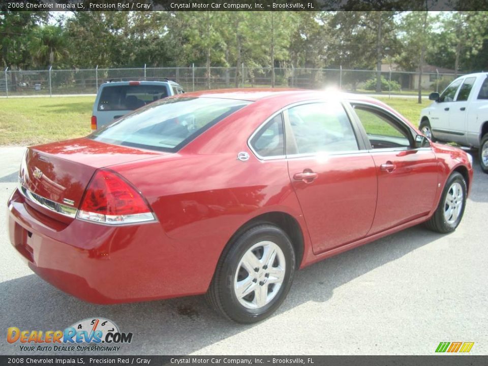 2008 Chevrolet Impala LS Precision Red / Gray Photo #8