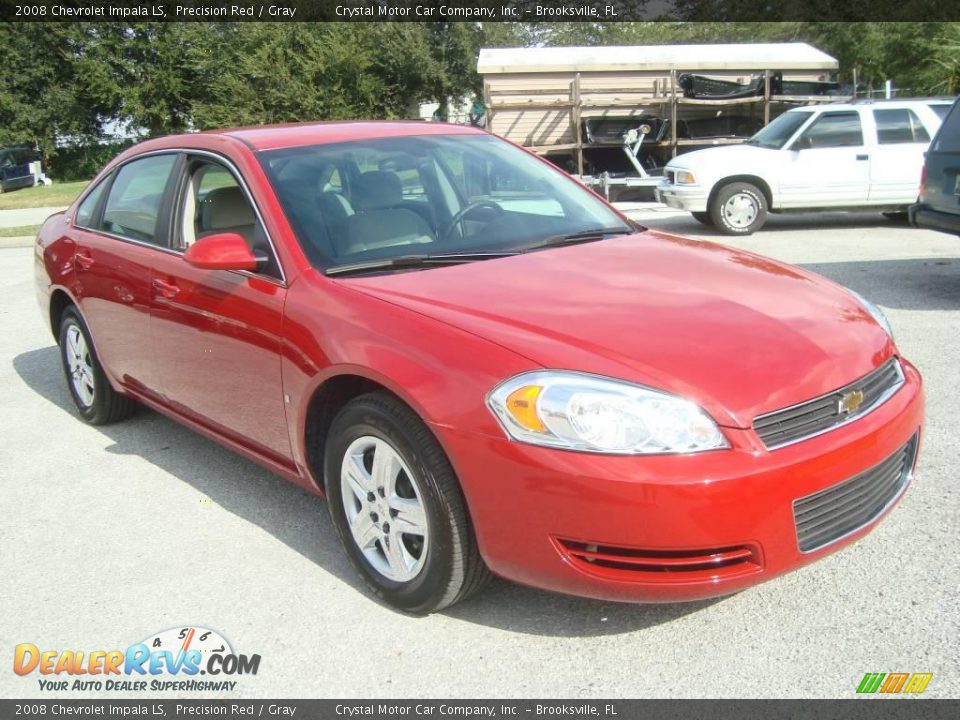 2008 Chevrolet Impala LS Precision Red / Gray Photo #10