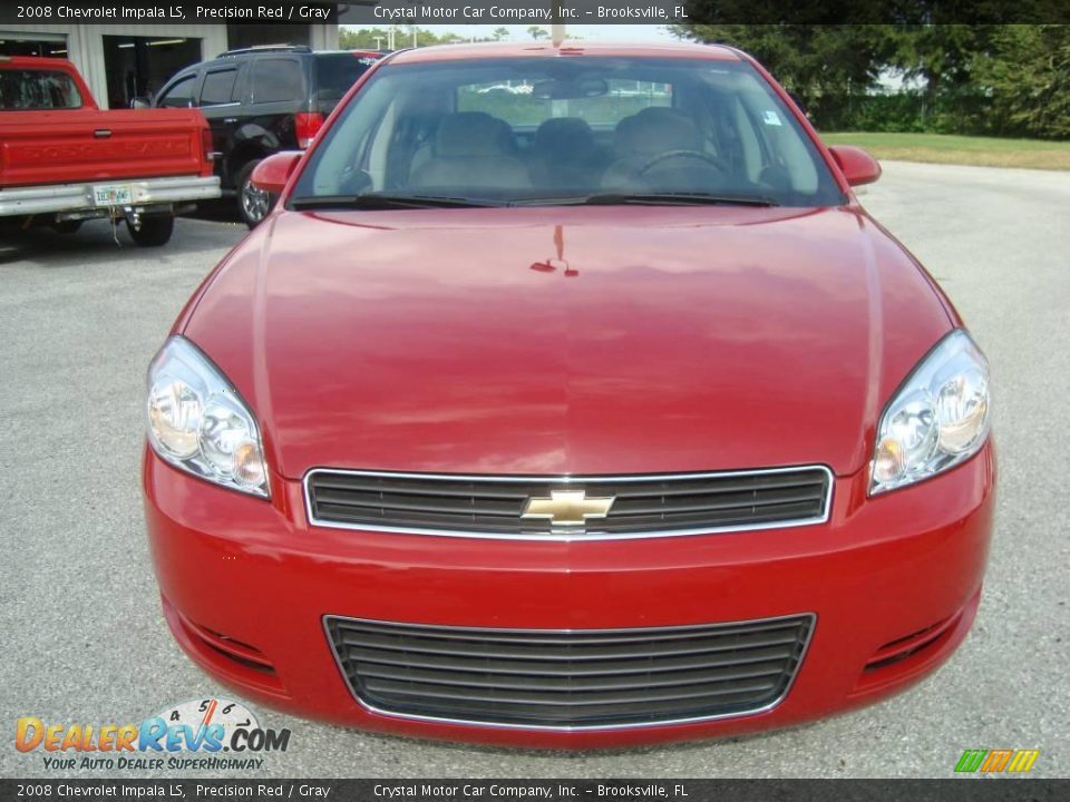 2008 Chevrolet Impala LS Precision Red / Gray Photo #12