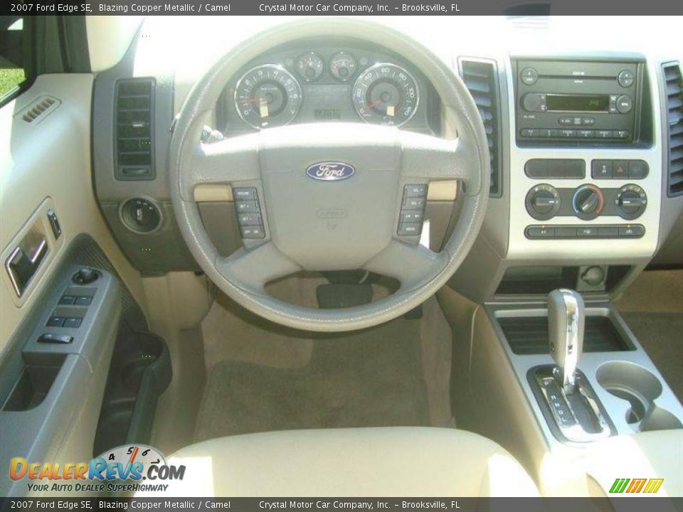 2007 Ford Edge SE Blazing Copper Metallic / Camel Photo #6