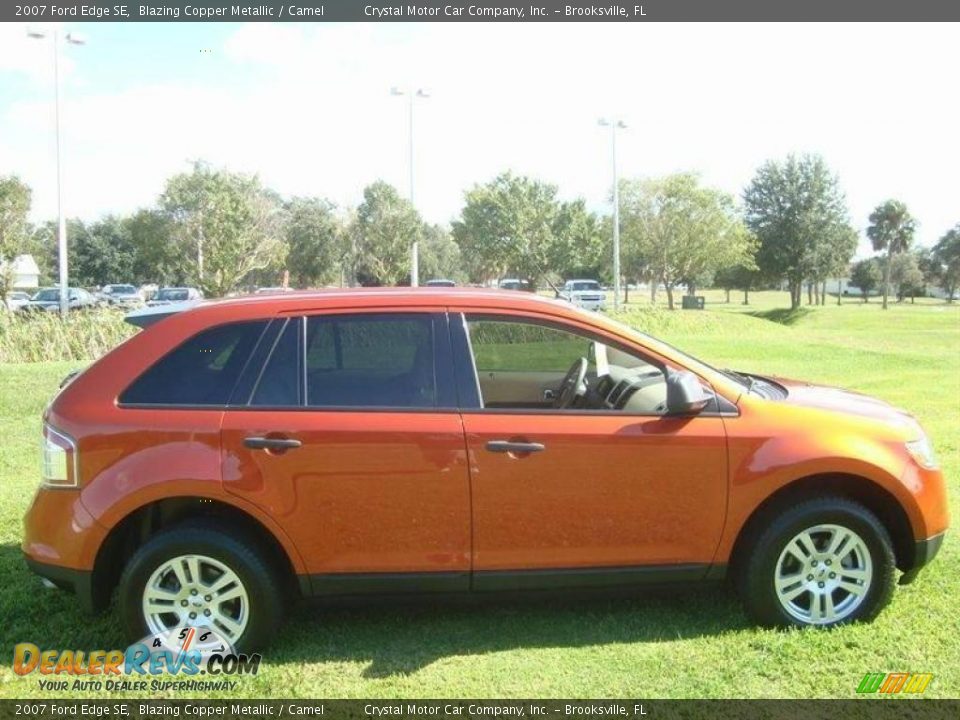 2007 Ford Edge SE Blazing Copper Metallic / Camel Photo #10