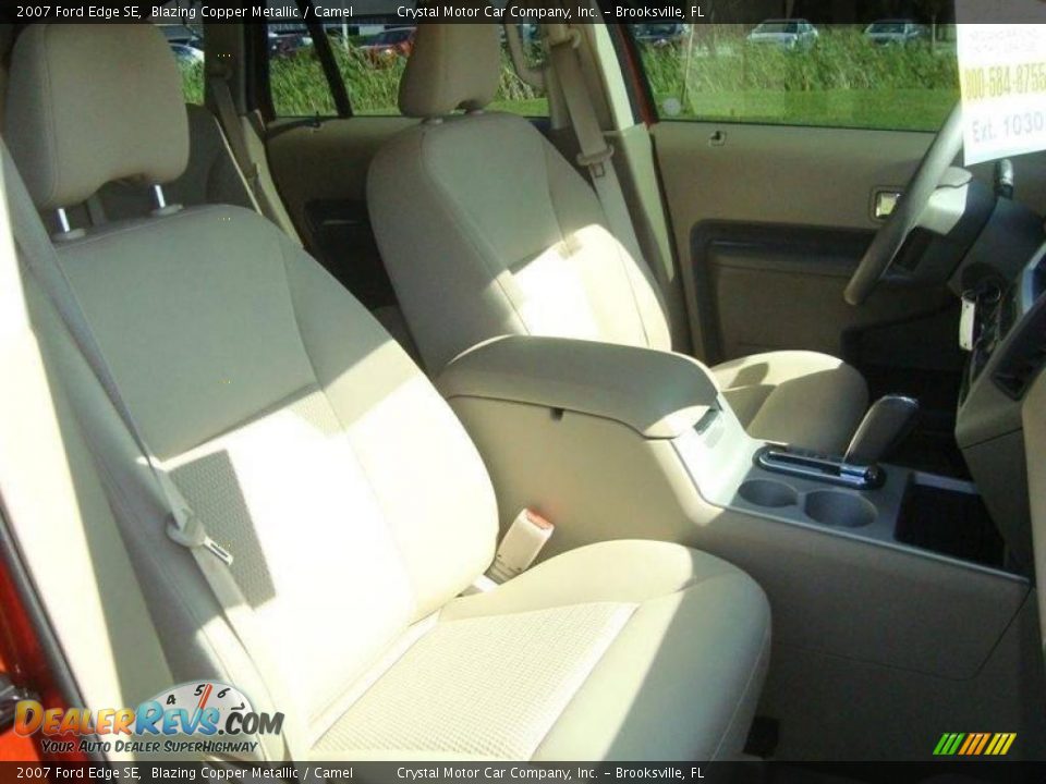 2007 Ford Edge SE Blazing Copper Metallic / Camel Photo #12