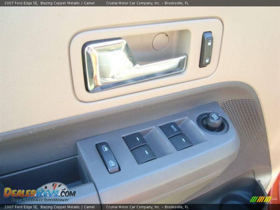 2007 Ford Edge SE Blazing Copper Metallic / Camel Photo #17