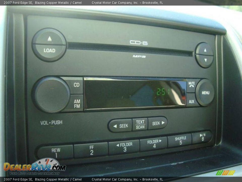 2007 Ford Edge SE Blazing Copper Metallic / Camel Photo #20