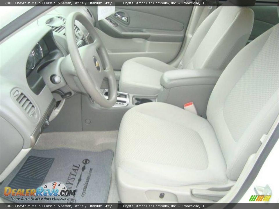 2008 Chevrolet Malibu Classic LS Sedan White / Titanium Gray Photo #4
