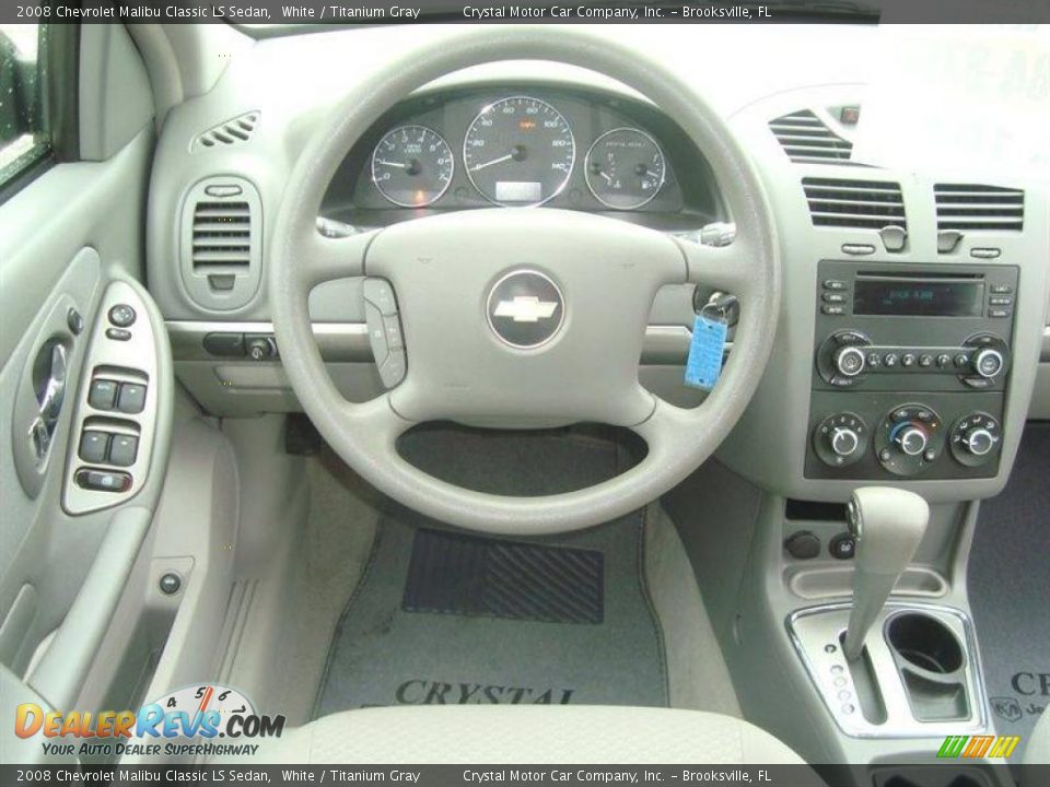 2008 Chevrolet Malibu Classic LS Sedan White / Titanium Gray Photo #6