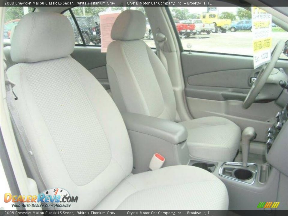 2008 Chevrolet Malibu Classic LS Sedan White / Titanium Gray Photo #11