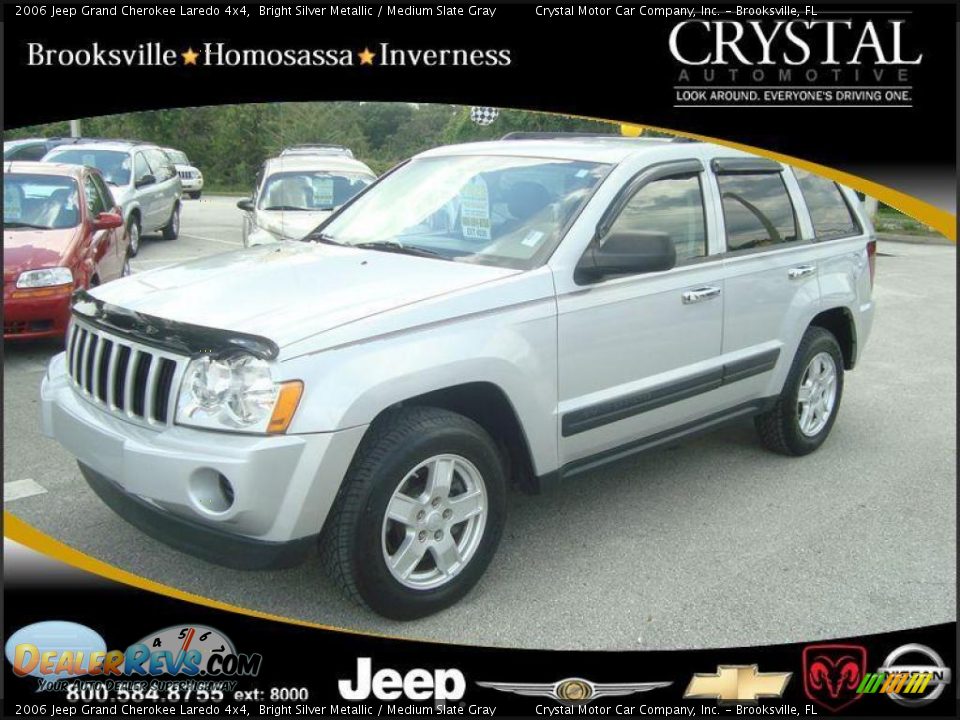 2006 Jeep Grand Cherokee Laredo 4x4 Bright Silver Metallic / Medium Slate Gray Photo #1
