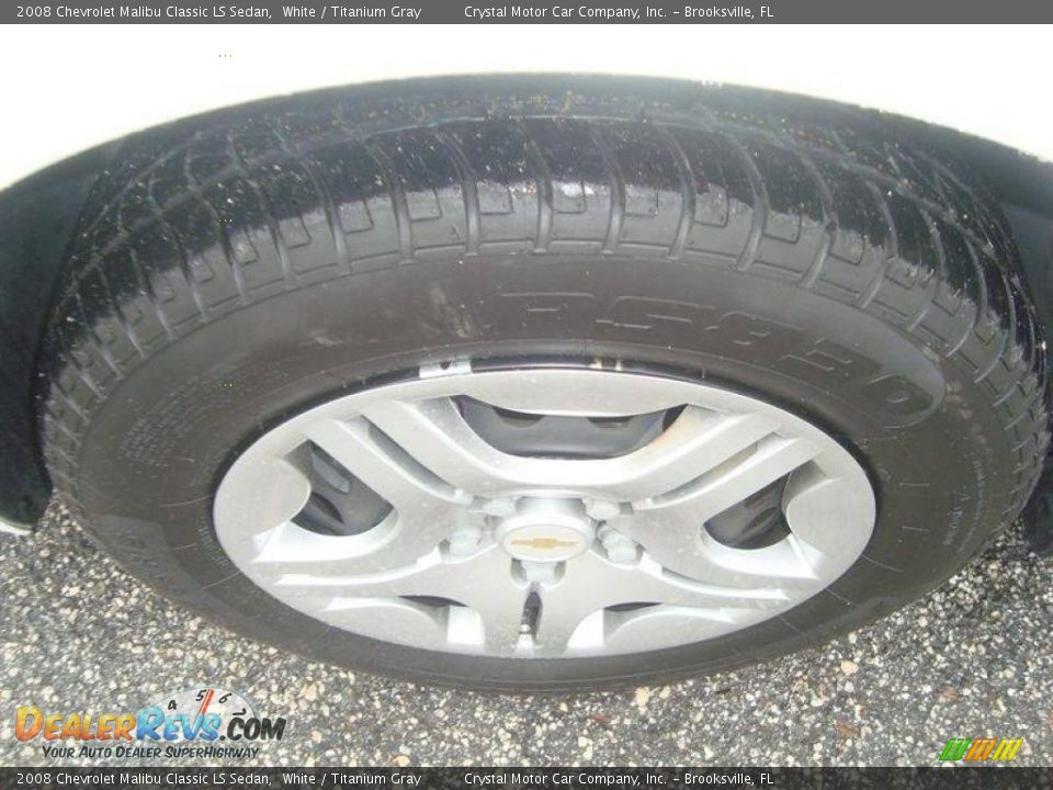 2008 Chevrolet Malibu Classic LS Sedan White / Titanium Gray Photo #13