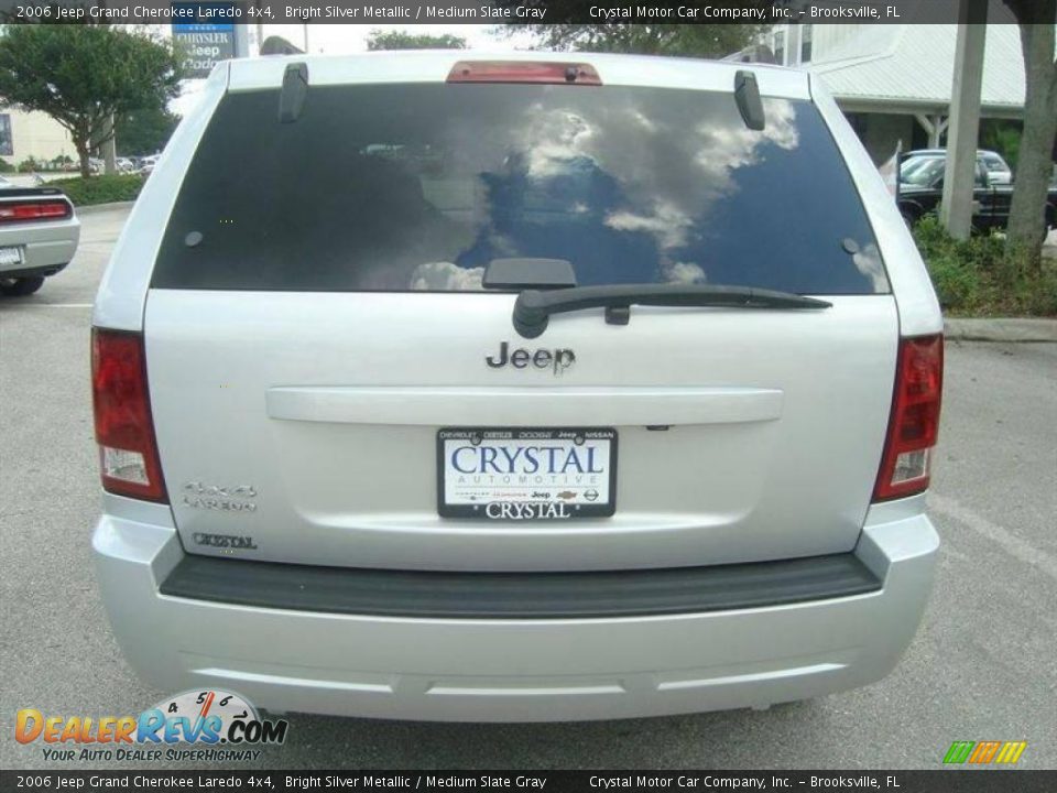 2006 Jeep Grand Cherokee Laredo 4x4 Bright Silver Metallic / Medium Slate Gray Photo #8