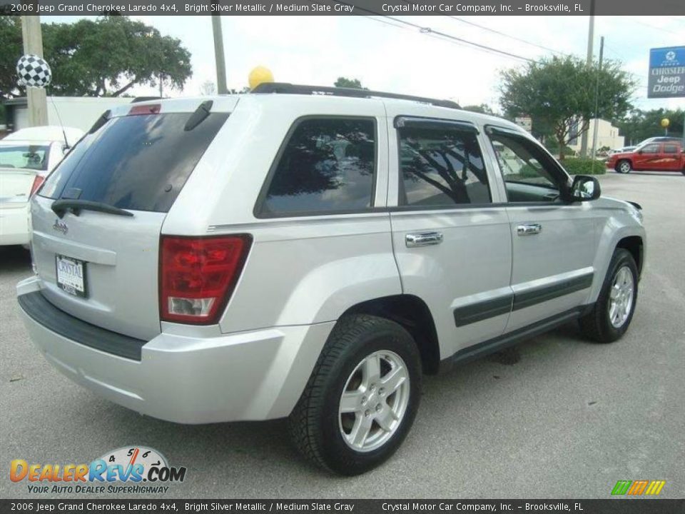 2006 Jeep Grand Cherokee Laredo 4x4 Bright Silver Metallic / Medium Slate Gray Photo #9
