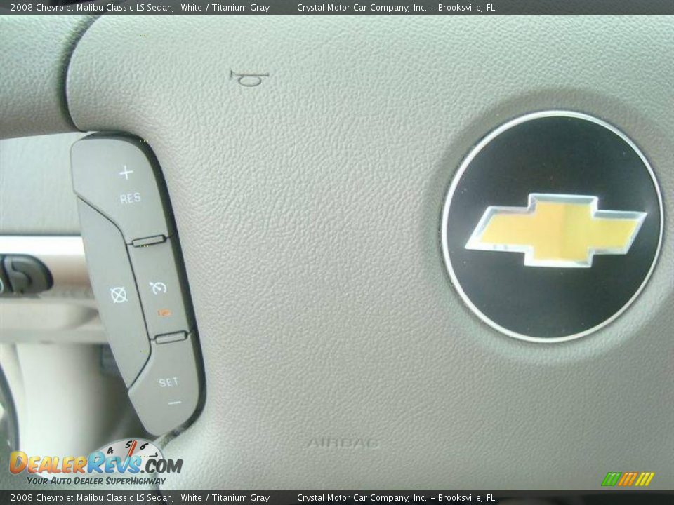 2008 Chevrolet Malibu Classic LS Sedan White / Titanium Gray Photo #20