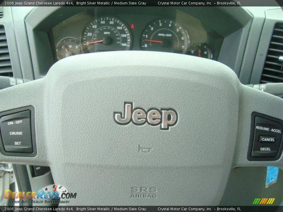 2006 Jeep Grand Cherokee Laredo 4x4 Bright Silver Metallic / Medium Slate Gray Photo #21