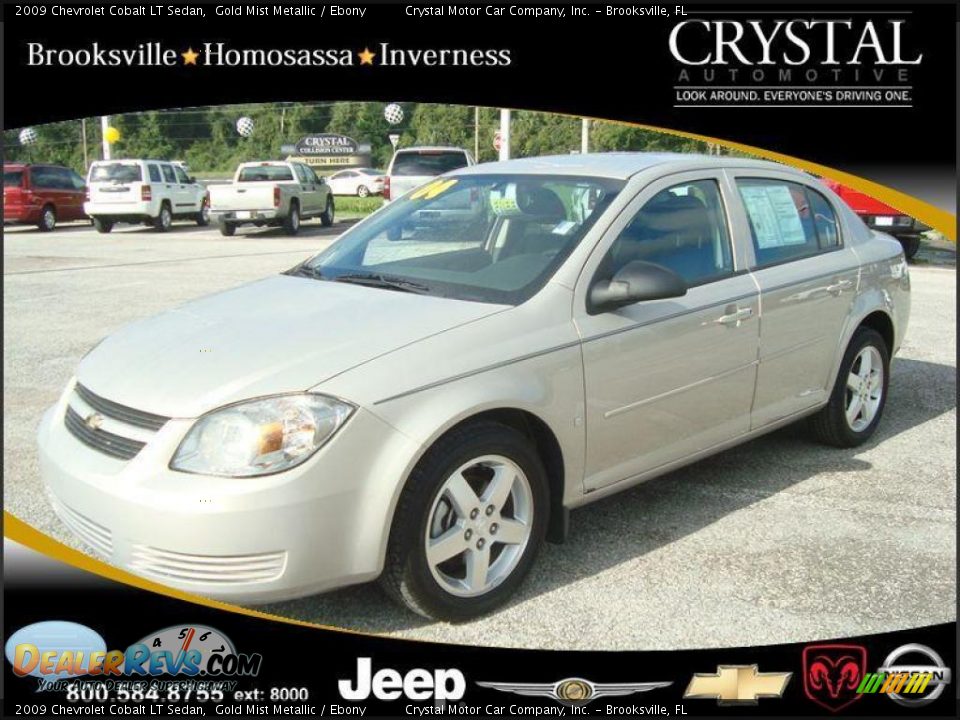 2009 Chevrolet Cobalt LT Sedan Gold Mist Metallic / Ebony Photo #1