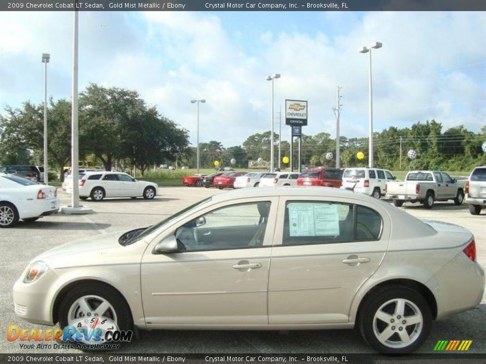 2009 Chevrolet Cobalt LT Sedan Gold Mist Metallic / Ebony Photo #2