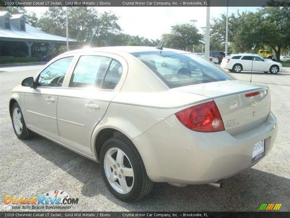 2009 Chevrolet Cobalt LT Sedan Gold Mist Metallic / Ebony Photo #3