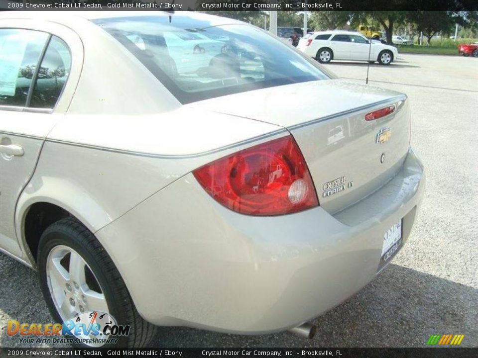 2009 Chevrolet Cobalt LT Sedan Gold Mist Metallic / Ebony Photo #7
