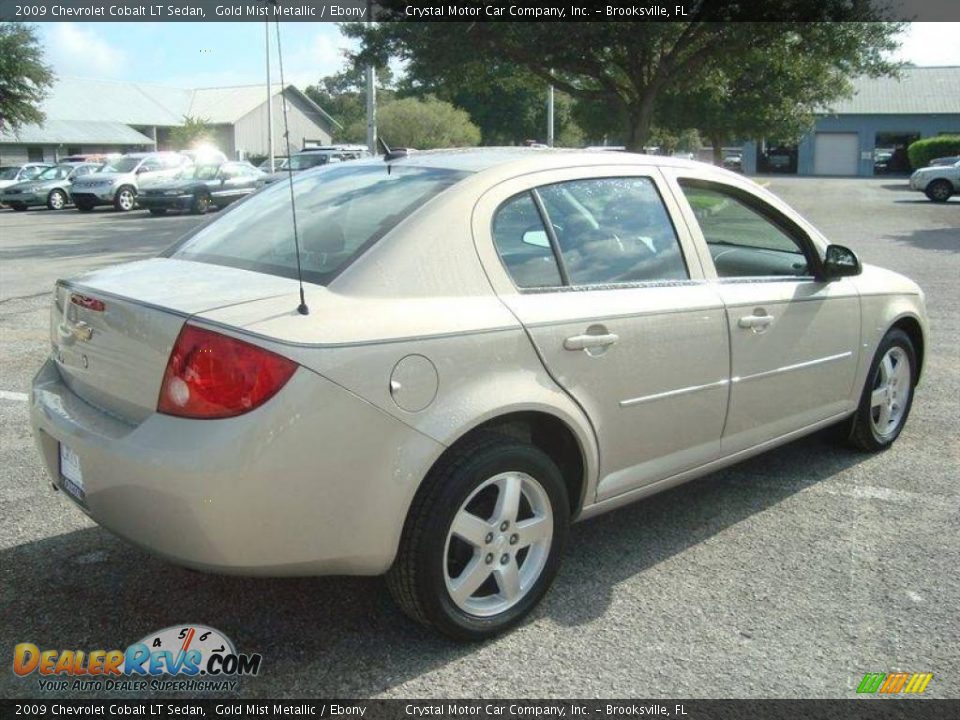 2009 Chevrolet Cobalt LT Sedan Gold Mist Metallic / Ebony Photo #8