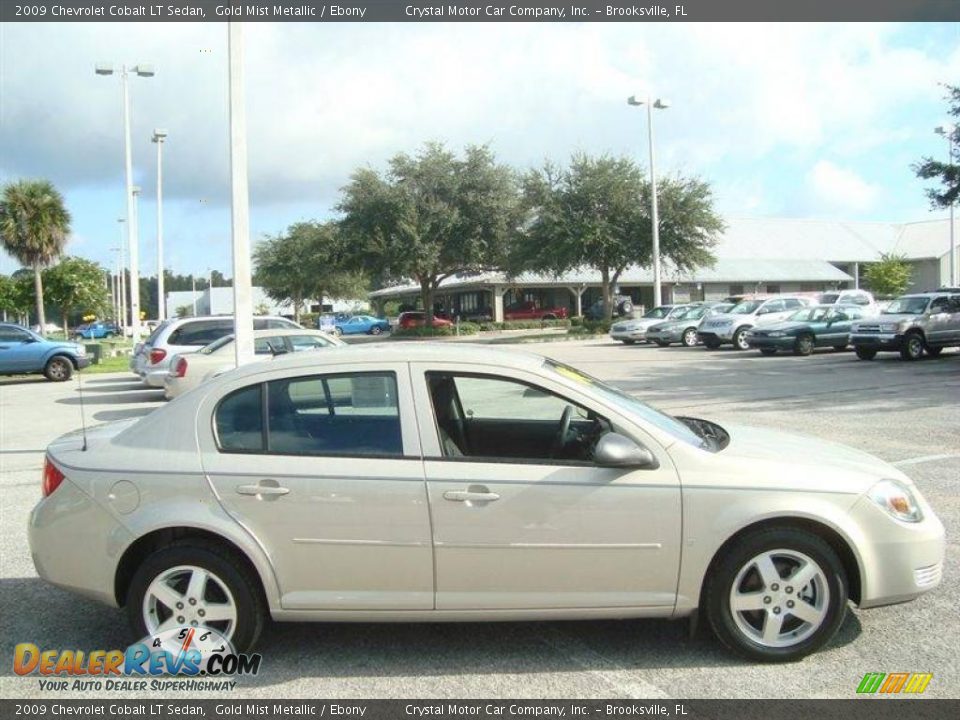 2009 Chevrolet Cobalt LT Sedan Gold Mist Metallic / Ebony Photo #9