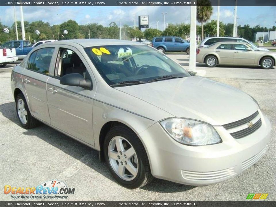 2009 Chevrolet Cobalt LT Sedan Gold Mist Metallic / Ebony Photo #10