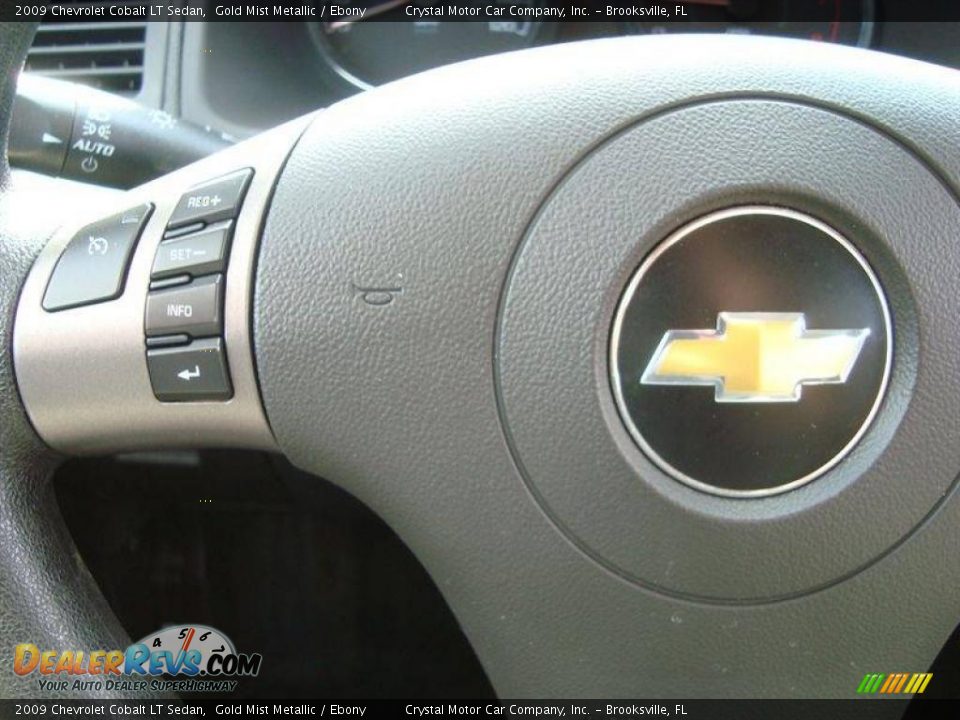 2009 Chevrolet Cobalt LT Sedan Gold Mist Metallic / Ebony Photo #20