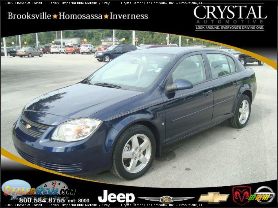 2009 Chevrolet Cobalt LT Sedan Imperial Blue Metallic / Gray Photo #1